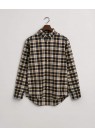 GANT, FLANNEL SKJORTE I BRUN