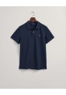 GANT, PIQUE BOMULDS POLO I NAVY