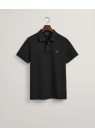 Gant, Pique Bomulds Polo, Sort