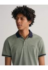 GANT, OXFORD PIQUE-POLO I GRØN /2012/ 312 BASIL GREEN