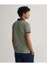 GANT, OXFORD PIQUE-POLO I GRØN /2012/ 312 BASIL GREEN