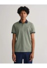 GANT, OXFORD PIQUE-POLO I GRØN /2012/ 312 BASIL GREEN