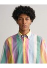 GANT, OVERSIZED SS SHIRT I MULTI STRIB