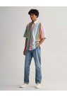 GANT, OVERSIZED SS SHIRT I MULTI STRIB