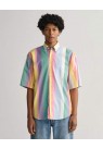 GANT, OVERSIZED SS SHIRT I MULTI STRIB