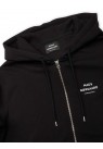 MADS NØRGAARD, STANDARD ZIP HOODIE I SORT