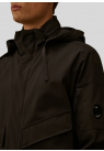 C.P. Company, Overtøj, Shell-R Hooded Lens Jacket, Black
