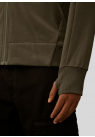 C.P. Company, Sweatzip, Raised Fleece Zip Hooded Lens, Gunmetal