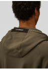 C.P. Company, Sweatzip, Raised Fleece Zip Hooded Lens, Gunmetal