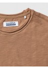GABBA, KONRAD SLUB T-SHIRT I LYS BRUN