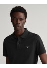 Gant, Pique Bomulds Polo, Sort