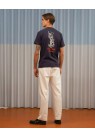 LIBERTINE, BEAT ATHLETICS TEE I NAVY