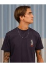 LIBERTINE, BEAT ATHLETICS TEE I NAVY