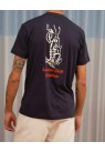 LIBERTINE, BEAT ATHLETICS TEE I NAVY