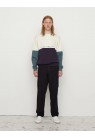 MADS NØRGAARD, BLOCK SWEASHIRT I HVID