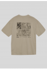 Halo, T-shirt, Graphic Boxy, Beige 