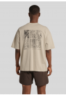 Halo, T-shirt, Graphic Boxy, Beige 