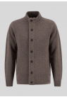 Barbour, Strik, Essential Elbow-Patch Cardigan, Dark Stone 