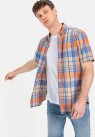 Camel Active, Skjorte SS, Orange Check 