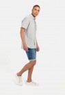 Camel Active, Skjorte SS, Fine Stripes, Light Grey