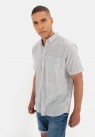 Camel Active, Skjorte SS, Fine Stripes, Light Grey
