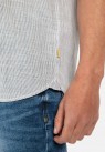 Camel Active, Skjorte SS, Fine Stripes, Light Grey