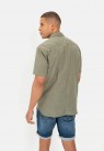 Camel Active, Skjorte SS, Fine Stripes, Grøn