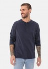 Camel Active, T-shirt, LS Lightweight Henley, Navy 