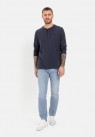 Camel Active, T-shirt, LS Lightweight Henley, Navy 