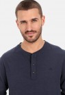 Camel Active, T-shirt, LS Lightweight Henley, Navy 