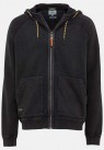 CAMEL ACTIVE, ZIP HOODIE SWEATSHIRT I GRÅ-SORT