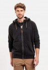 CAMEL ACTIVE, ZIP HOODIE SWEATSHIRT I GRÅ-SORT