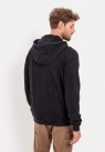 CAMEL ACTIVE, ZIP HOODIE SWEATSHIRT I GRÅ-SORT