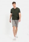 Camel Active, T-shirt, Henley, Green
