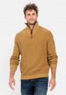 CAMEL ACTIVE, STRIKKET HALFZIP I SAND