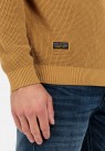 CAMEL ACTIVE, STRIKKET HALFZIP I SAND