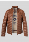 Milestone, Overtøj, Malik Leather Jacket, Cognac