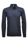 RAGMAN, LANGÆRMET MICROFIBER POLO I NAVY 