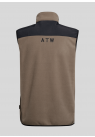 Halo, Overtøj, Blocked Fleece Vest, Brown 