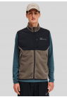 Halo, Overtøj, Blocked Fleece Vest, Brown 