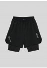 Halo, Shorts, 2 in 1 Shorts, Black