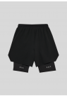 Halo, Shorts, 2 in 1 Shorts, Black