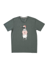 Lakor, T-shirt Africa Pinguin, Grå 