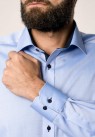 ETERNA, COMFORT-FIT SKJORTE I BLÅ