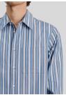 Another Aspect, Skjorte, Another Shirt 3.0, Blue Gold Stripe 
