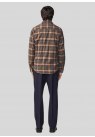 NN07, Skjorte, Deon Flannel 5465, Brown Check 