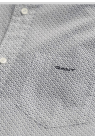 Gant, SS Skjorte, Micro Print, Hvid