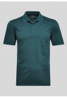 Ragman, Polo, Microfiber Fine Stripes, Green