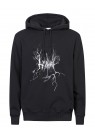 HAN KJØBENHAVN, ARTWORK HOODIE I SORT