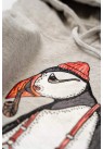 LAKOR, ATLANTIC PUFFIN HOODIE I GRÅ